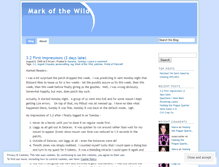 Tablet Screenshot of markofthewild.wordpress.com