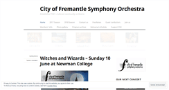 Desktop Screenshot of fremantlesymphonyorchestra.wordpress.com