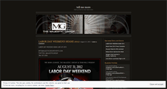 Desktop Screenshot of majesticgroupevents.wordpress.com