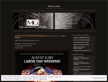 Tablet Screenshot of majesticgroupevents.wordpress.com