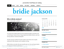 Tablet Screenshot of bridiejackson.wordpress.com