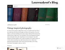 Tablet Screenshot of laurenakent.wordpress.com