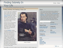 Tablet Screenshot of findingsobriety.wordpress.com