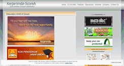 Desktop Screenshot of kerjaminda.wordpress.com