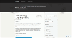 Desktop Screenshot of dewiketujuh.wordpress.com