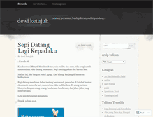 Tablet Screenshot of dewiketujuh.wordpress.com