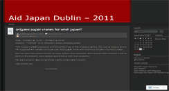 Desktop Screenshot of aidjapandublin2011.wordpress.com