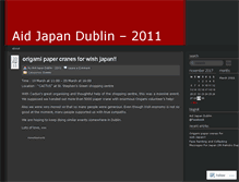 Tablet Screenshot of aidjapandublin2011.wordpress.com