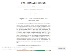 Tablet Screenshot of fashionartbooks.wordpress.com