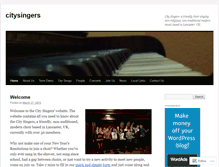 Tablet Screenshot of citysingers.wordpress.com