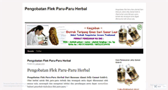 Desktop Screenshot of pengobatanflekparuparuherbal.wordpress.com