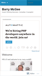 Mobile Screenshot of barrymcgeeministry.wordpress.com