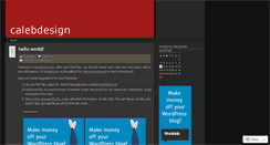 Desktop Screenshot of calebdesign.wordpress.com