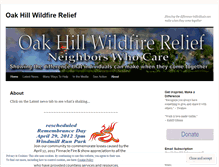 Tablet Screenshot of oakhillfirebenefitfortheloveoflilly.wordpress.com