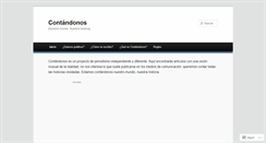 Desktop Screenshot of contandonos.wordpress.com