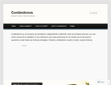 Tablet Screenshot of contandonos.wordpress.com