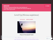 Tablet Screenshot of misslinc.wordpress.com