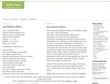 Tablet Screenshot of hasfapress.wordpress.com