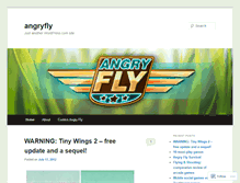 Tablet Screenshot of angryfly.wordpress.com