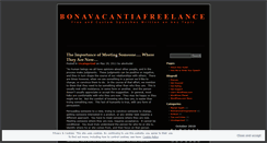 Desktop Screenshot of bonavacantiafreelance.wordpress.com