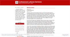 Desktop Screenshot of lutheransermons.wordpress.com