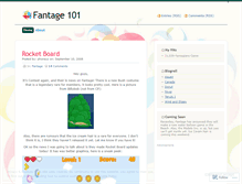 Tablet Screenshot of fantage101.wordpress.com