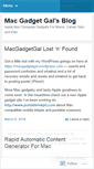 Mobile Screenshot of macgadgetgal.wordpress.com