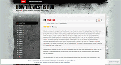 Desktop Screenshot of howthewestisrun.wordpress.com