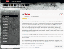 Tablet Screenshot of howthewestisrun.wordpress.com