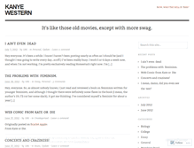 Tablet Screenshot of kanyewestern.wordpress.com