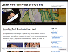 Tablet Screenshot of londonmuralpreservationsociety.wordpress.com