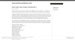 Desktop Screenshot of internetdomainname.wordpress.com