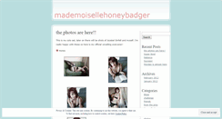 Desktop Screenshot of mademoisellehoneybadger.wordpress.com