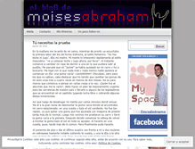 Tablet Screenshot of moisesabraham.wordpress.com