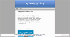 Desktop Screenshot of mycelebrity.wordpress.com