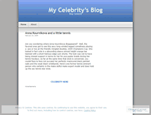 Tablet Screenshot of mycelebrity.wordpress.com