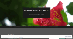 Desktop Screenshot of homeschoolmalaysia.wordpress.com