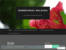 Tablet Screenshot of homeschoolmalaysia.wordpress.com