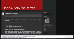 Desktop Screenshot of freebiefromtheflames.wordpress.com