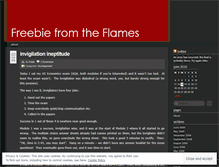 Tablet Screenshot of freebiefromtheflames.wordpress.com