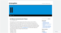 Desktop Screenshot of bintangiklan.wordpress.com