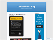 Tablet Screenshot of cedricdean.wordpress.com