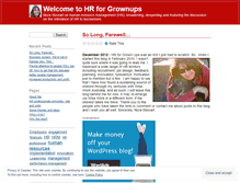 Tablet Screenshot of hrforgrownups.wordpress.com