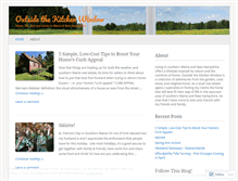 Tablet Screenshot of outsidethekitchenwindow.wordpress.com