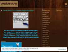 Tablet Screenshot of possiblehacker.wordpress.com