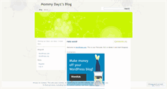 Desktop Screenshot of mommydayz.wordpress.com
