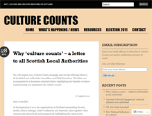 Tablet Screenshot of culturecounts.wordpress.com