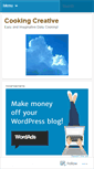 Mobile Screenshot of cookingcreative.wordpress.com