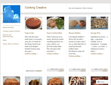 Tablet Screenshot of cookingcreative.wordpress.com