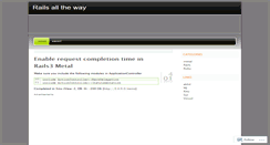 Desktop Screenshot of agilerails.wordpress.com